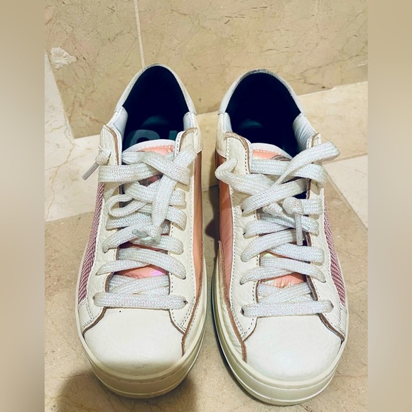 P448 Women’s Skate Pink Glitter 39 Sneakers - Picture 3 of 7